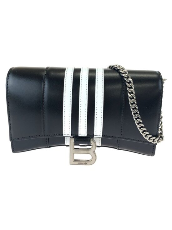 Balenciaga Handbags - Balenciaga Adidas Collaboration Hourglass Leather Shoulder Bag